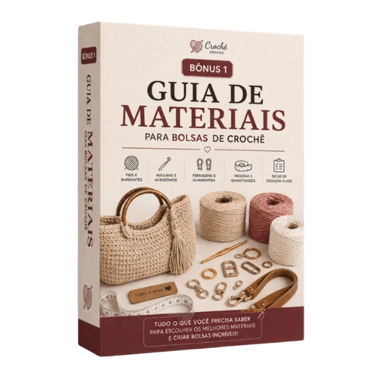 Guia de materiais para bolsas de crochê